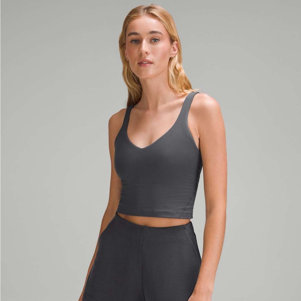 NWT Lululemon Align Ribbed Tank Top in Graphite Grey